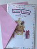 Mummy Adorable Boofle Holds a Bunch of Flowers Mother's Day Card New