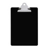 PACK OF 12 Black A5 Clipboard with Butterfly Clip with Ruled Side - Clip Board