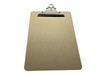 Pack of 12 A4 MDF Wooden Clipboards with Butterfly Clip - Wood Hard Board Office