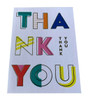 Multipack of 20 Thank You Cards Silver Foil Finish