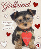 Girlfriend Cute Puppy Dog Valentine's Day Greeting Card Studio Pets Cards