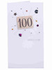 Diamante Embellishment 100th Happy Birthday Age 100 Greeting Card