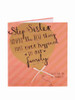 Birthday Balloon Ribbon & DiamantÃ© - Step-Sister Greeting Card