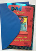 UK Greetings Dad Fold Out Birthday Card Monkey Reading 10" x 6.5" Code 406971--1