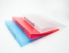 A4 Slim Blue Translucent Ringbinder