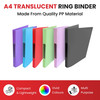 A4 Slim Pink Translucent Ringbinder