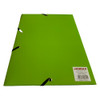 Janrax A4 Green Laminated Card 3 Flap Folder with Elastic Closure