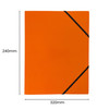 Janrax A4 Purple Laminated Card 3 Flap Folder with Elastic Closure