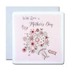 With Love On Mother's Day Handmade Luxury Crystals & Glitter Mother's Day Card Large
