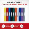 A4 Purple Paper Over Board Ring Binder by Janrax