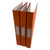 A4 Orange Paper Over Board Ring Binder by Janrax