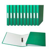 Pack of 10 A4 Green Paper Over Board Ring Binders by Janrax