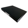 Pack of 10 A4 Black Paper Over Board Ring Binders by Janrax