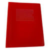 A5 Red Flexible Cover 20 Pocket Display Book