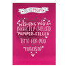 Mum Hallmark Contemporary Mother's Day Neon Foil Card 'Pamper Filled'Medium