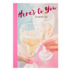 Hallmark Open Traditional Mother's Day Card 'Here's To You' New Medium