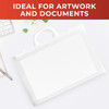 A4+ Clear Carry Folder – 180 Micron Poly Wallet with Handle & Clip Lock for Documents and Artwork