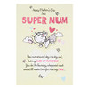 Hallmark Mother's Day Card For Mum 'Super-Mum' Medium