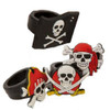 Classic Rubber Pirate Rings 12 Ct With Skull And Crossbones Design Fun Party Themed Favor