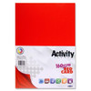 Pack of 50 Sheets A4 Red 160gsm Card by Premier Activity