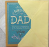 Forever Your Girl Fathers Day Greeting Card For Dad modern lettering and silver foil