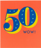 Bright 50th Birthday Card Age 50