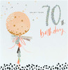 70th Birthday Luxury Card Age 70 For Her