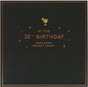 30th Birthday Copper Foil Handmade Card