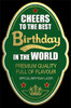 Cheers Premium Quality Lager Birthday Card For Him