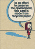 Humorous Birthday Card Male/Female Recycled Paper from The Zero Gravity Range