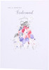Bridesmaid Contemporary Card Thank You Wedding Card