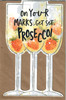 On Your Marks Get Set Prosecco! Birthday Card Humour Hanson White 