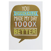 Hallmark Thank You Card '1000x Better' Medium