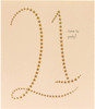 Age 21 Birthday Card for Her Female With Copper Foil Stars