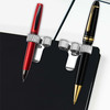 Double Hole Metal Pen Holder With Pocket Clip