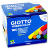 Box of 100 Dust Free Coloured Chalk by Giotto