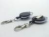 Black Retractable Key Reel with Carabiner