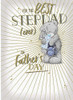 Me To You Bear Best Step Dad Ever Father's Day Card