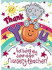 Me To You Bear Thank You Nursery Teacher My Dinky Card