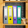 Pack of 50 A4 Purple Paperbacked Lever Arch Files by Janrax