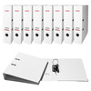 Pack of 50 A4 White Paperbacked Lever Arch Files by Janrax