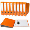 Pack of 5 A4 Orange Paperbacked Lever Arch Files by Janrax