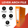 Pack of 50 A4 Red Paperbacked Lever Arch Files by Janrax