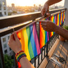 7m Gay Pride LGBTQ+ Rainbow Flag Bunting