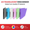 A5 Slim Purple Translucent Ringbinder