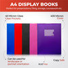A4 Purple Flexible Cover 100 Pocket Display Book
