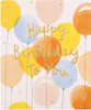 Embossed Text Design Blank Birthday Card