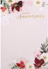 Anniversary Card Classic Floral Design