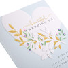 Elegant Heart Design Open Beautiful Wedding Day Card