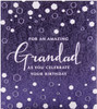 Birthday Card for Grandad Contemporary Textured Foil Design